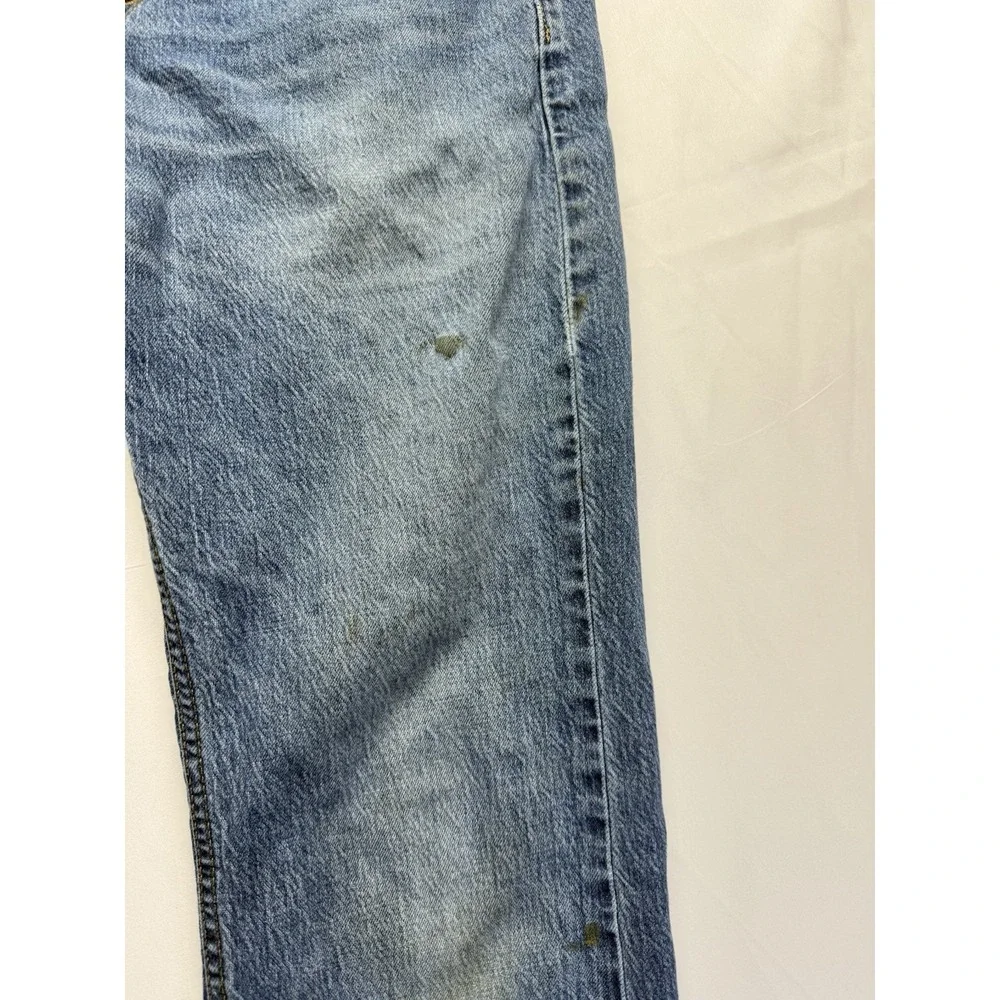 Levi's‎ 505 Jeans 30x32 medium wash Blue Zip Fly Denim Fading Casual